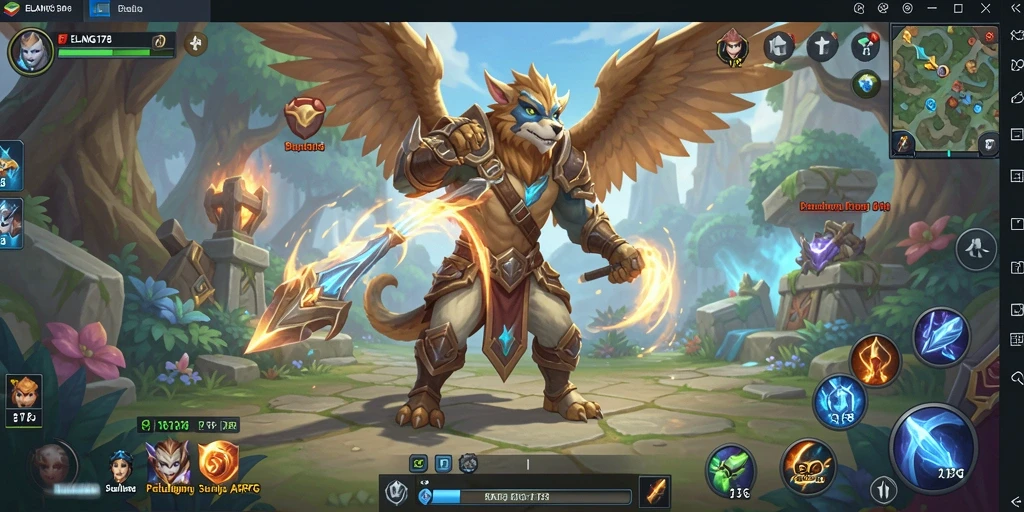 Screenshot ELANG178 menampilkan aksi seru dalam pertempuran ARPG.