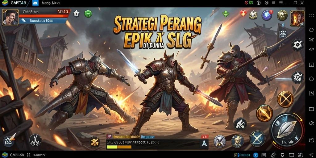 Tampilan menawan pada permainan strategi GMSTAR yang penuh aksi.