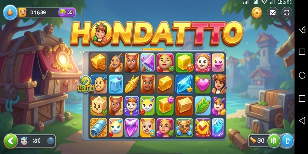 Tampilan gameplay HONDATOTO yang seru dan penuh warna.