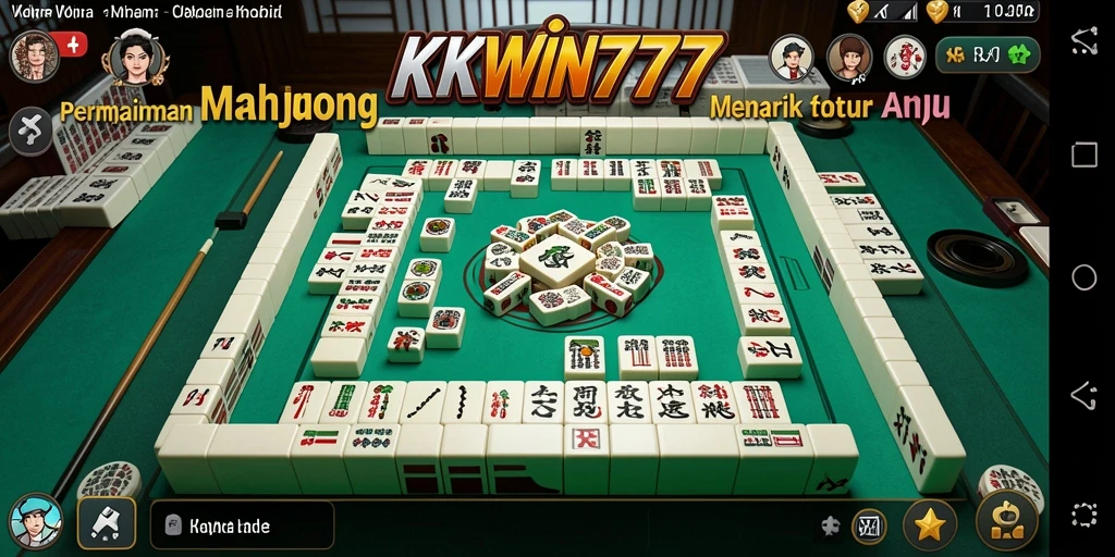 Tampilan gameplay KKWIN777 yang menakjubkan saat mendalami Mahjong.