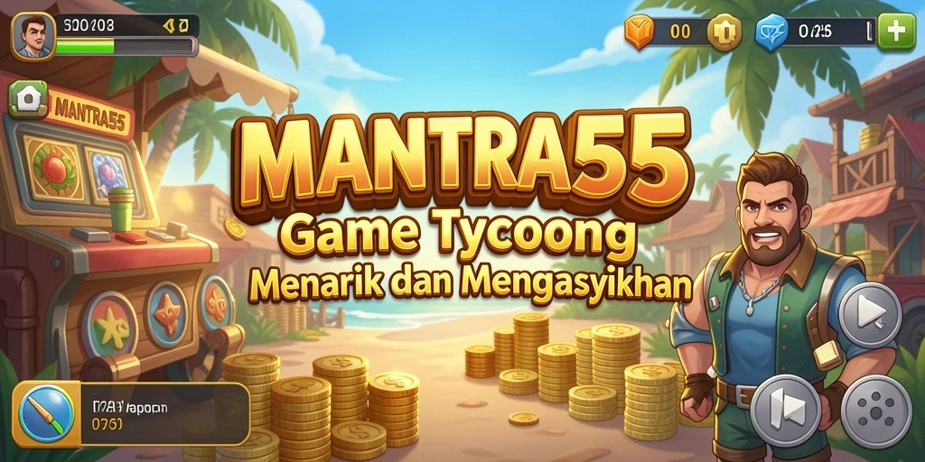 Tampilan menarik dari gameplay MANTRA55 yang menggambarkan strategi Tycoon.