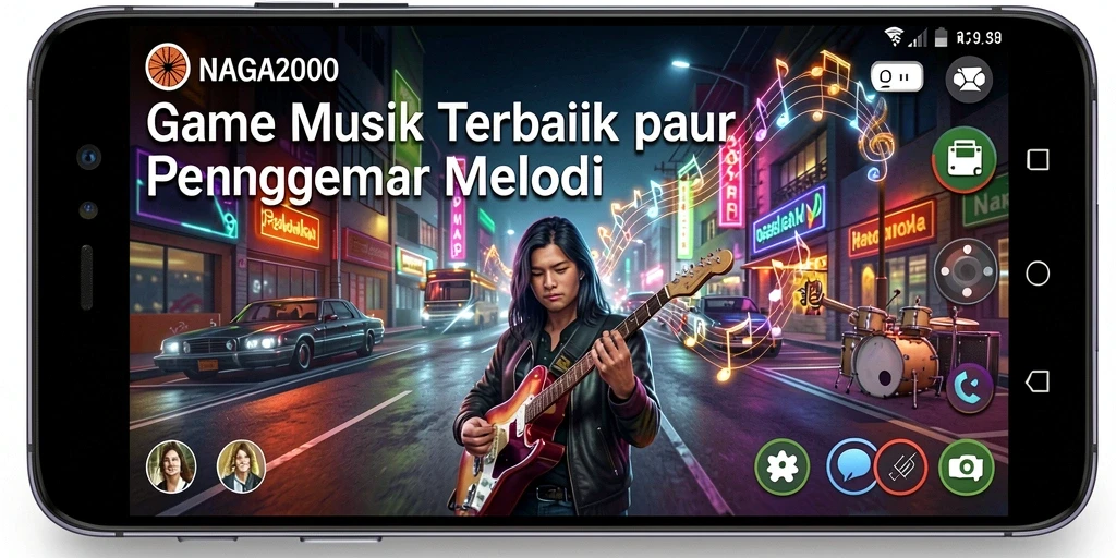 Screenshot gameplay NAGA2000 yang penuh warna dan interaktif.