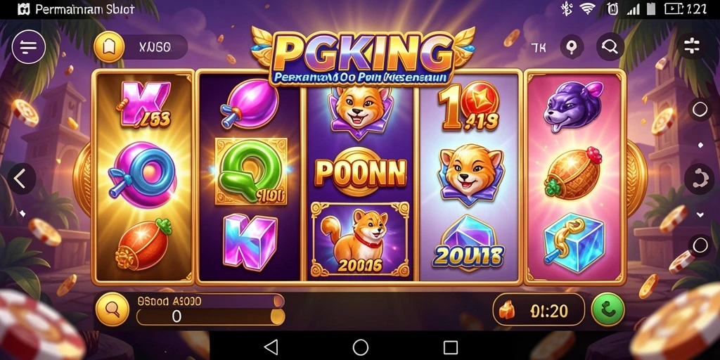 Tampilan visual gameplay PGKING yang memukau dan mengasyikan.