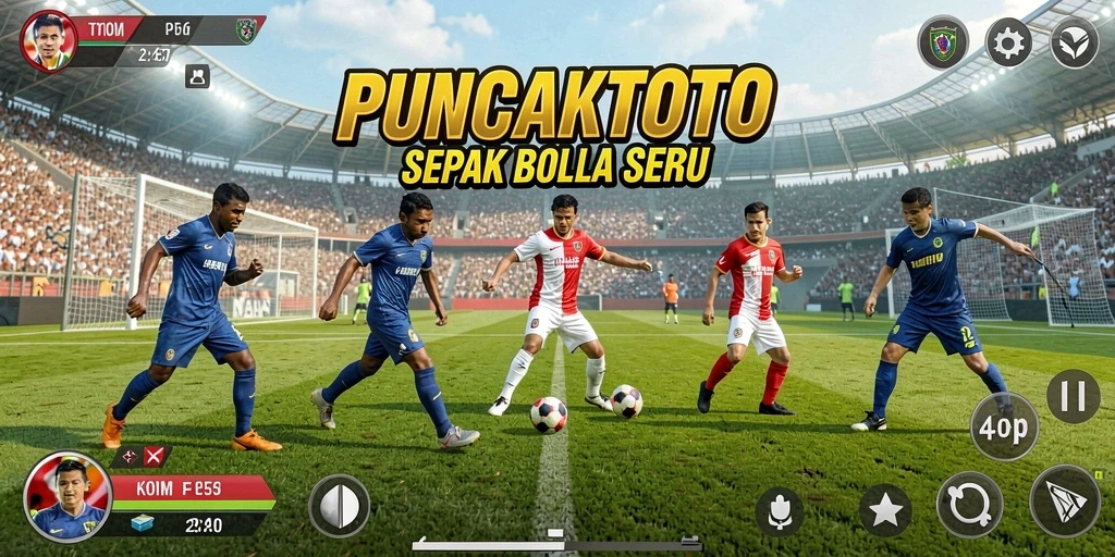 Tampilan gameplay yang mendebarkan dalam PUNCAKTOTO.