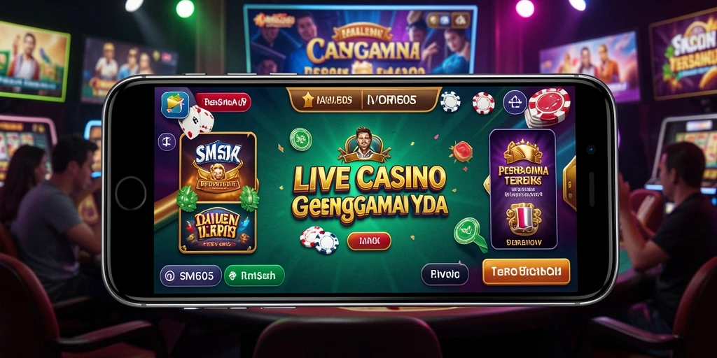 Tampilan gameplay menarik dari SM605 dalam Live Casino.
