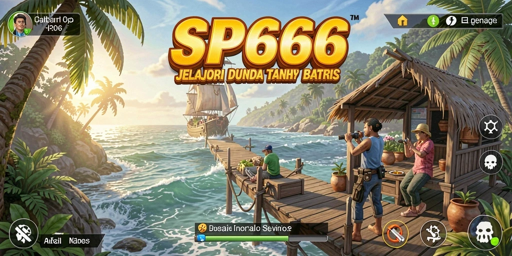 Gameplay SP666 yang menampilkan dunia terbuka yang luas dan menarik.